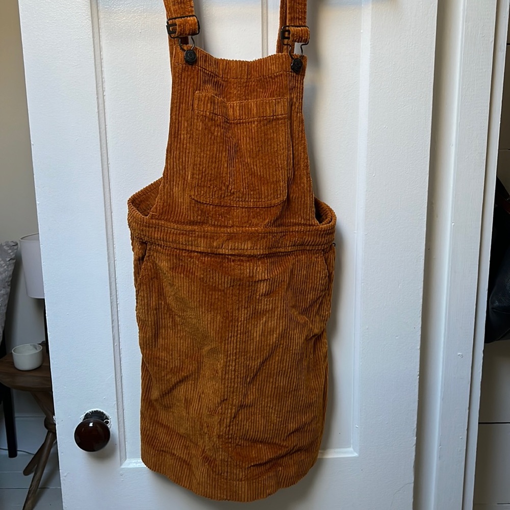 Madewell corduroy skirt overalls